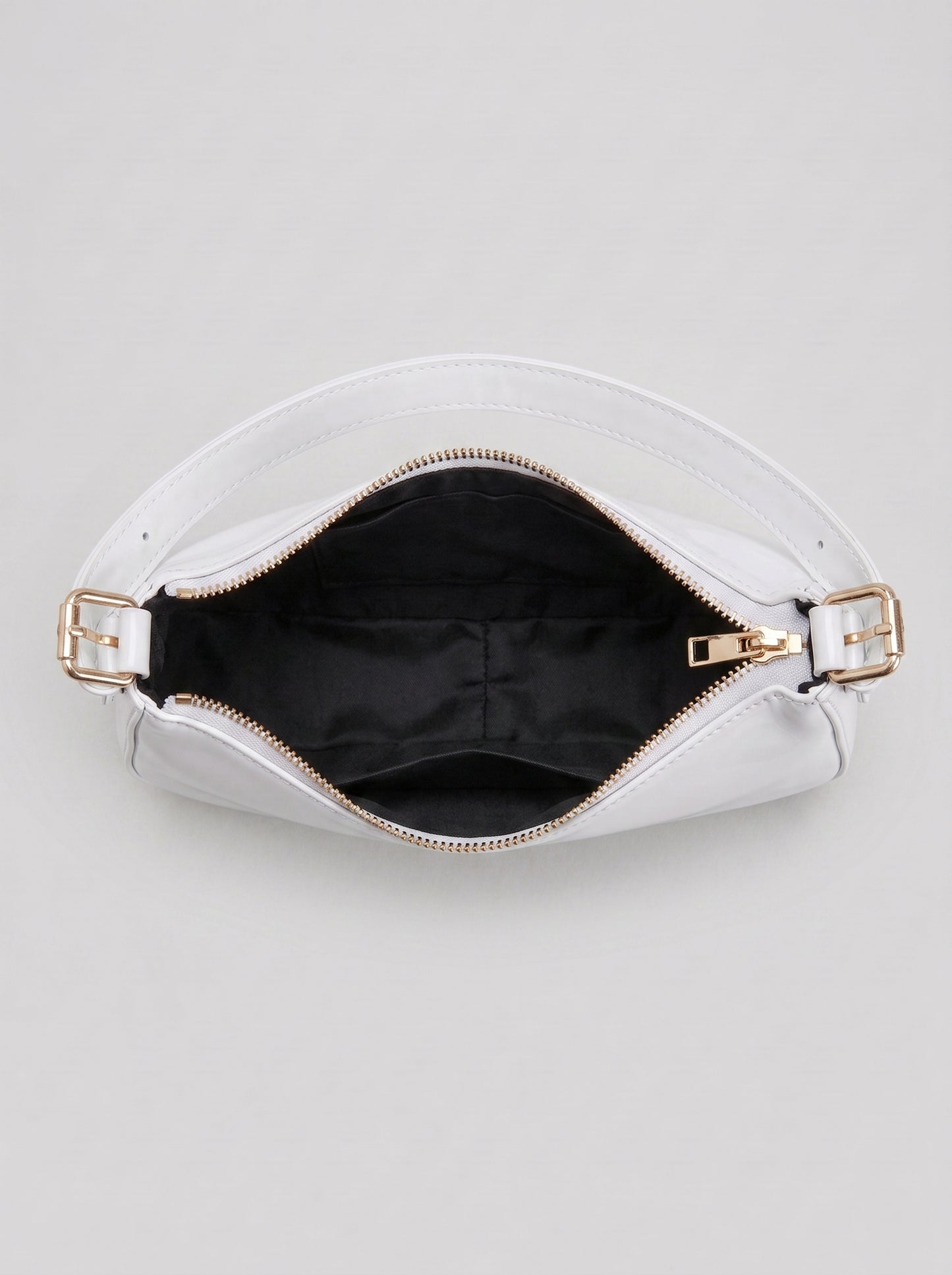 Burgundy Patent Leather Shoulder Bag