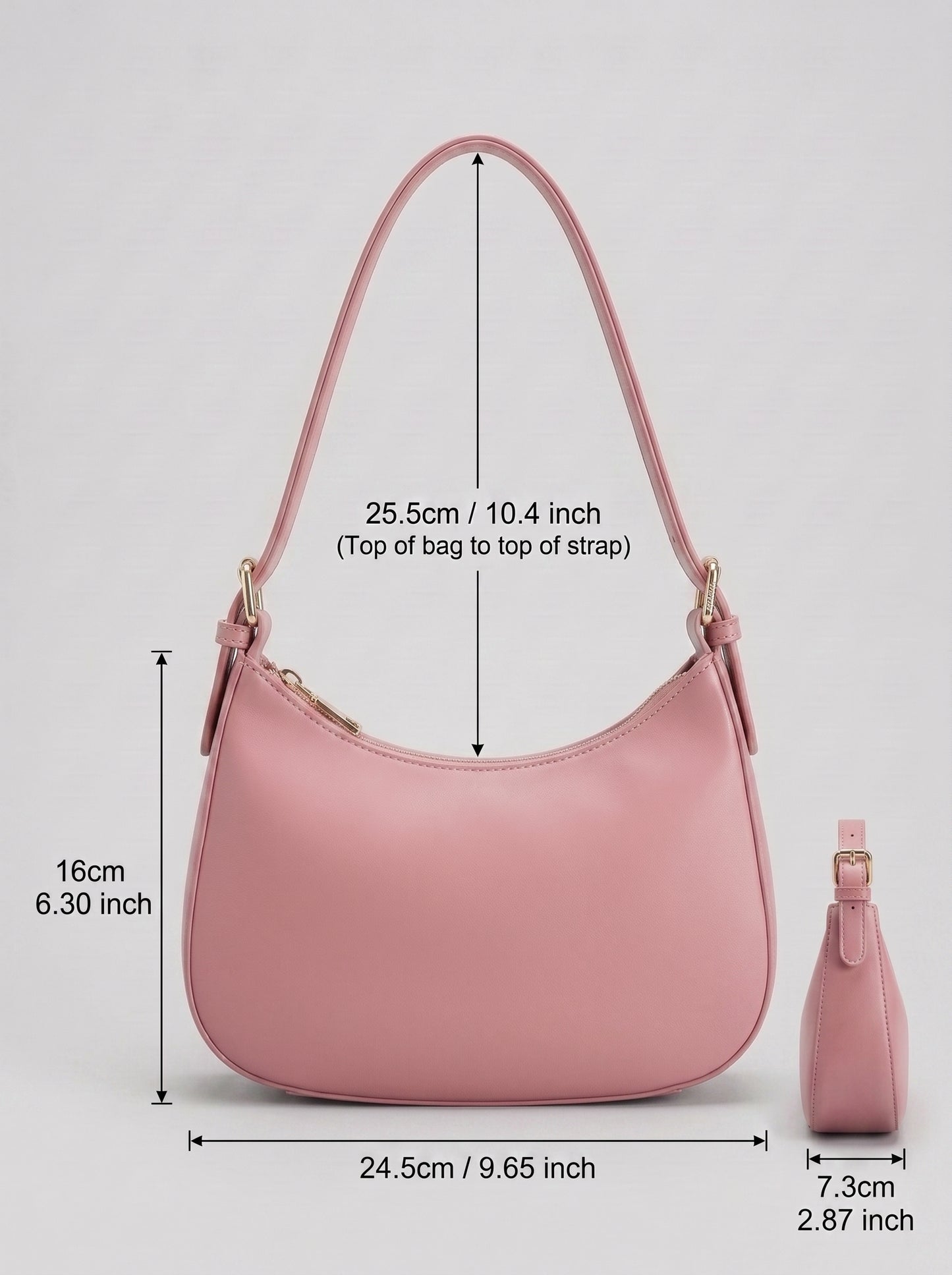 Burgundy Patent Leather Shoulder Bag