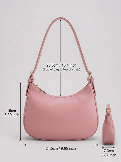 Burgundy Patent Leather Shoulder Bag
