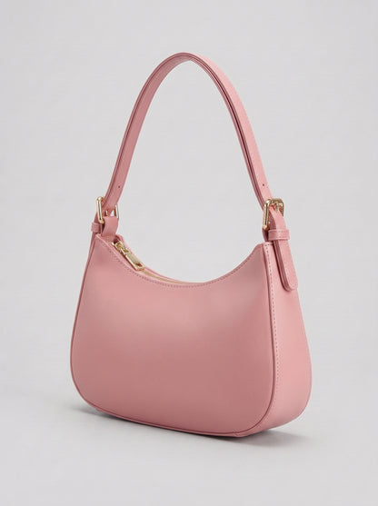 Burgundy Patent Leather Shoulder Bag