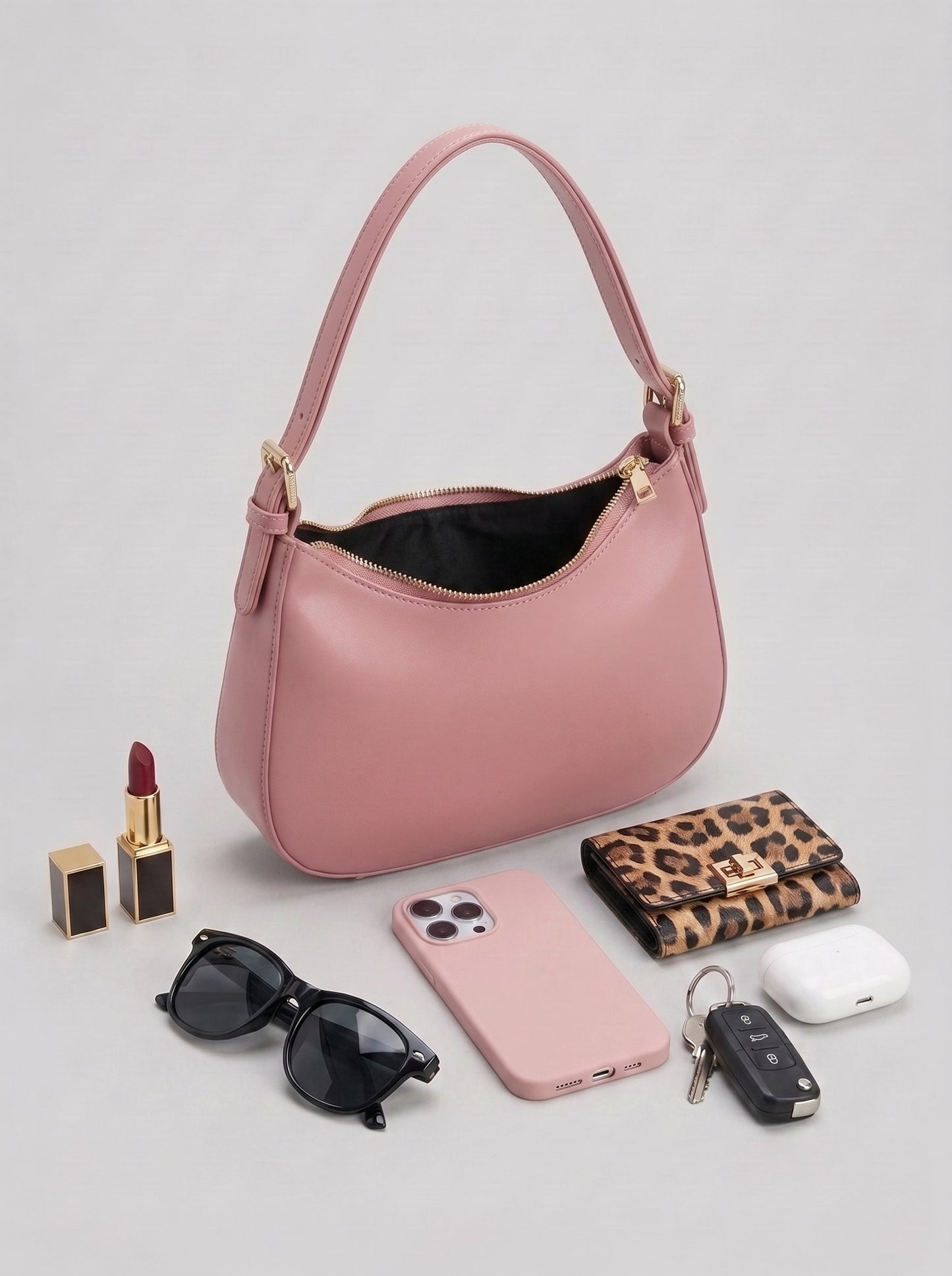 Burgundy Patent Leather Shoulder Bag